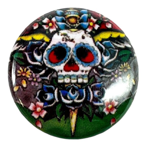 Lot of 13 Day of the Dead Sugar Skull 1” Lapel Pin Lot Dia De Los Muertos - Picture 8 of 12